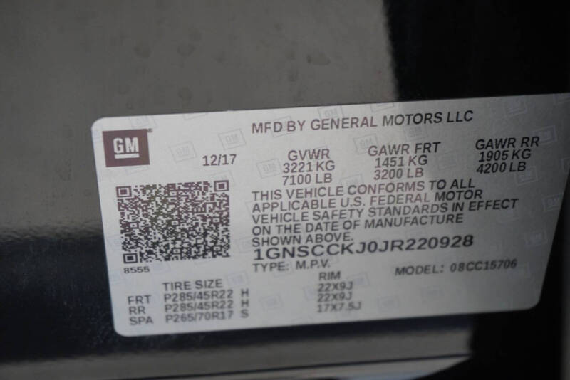 2018 Chevrolet Tahoe Premier