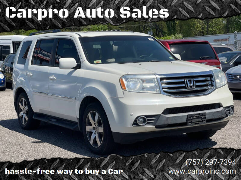 2012 Honda Pilot for sale at Carpro Auto Sales in Chesapeake VA