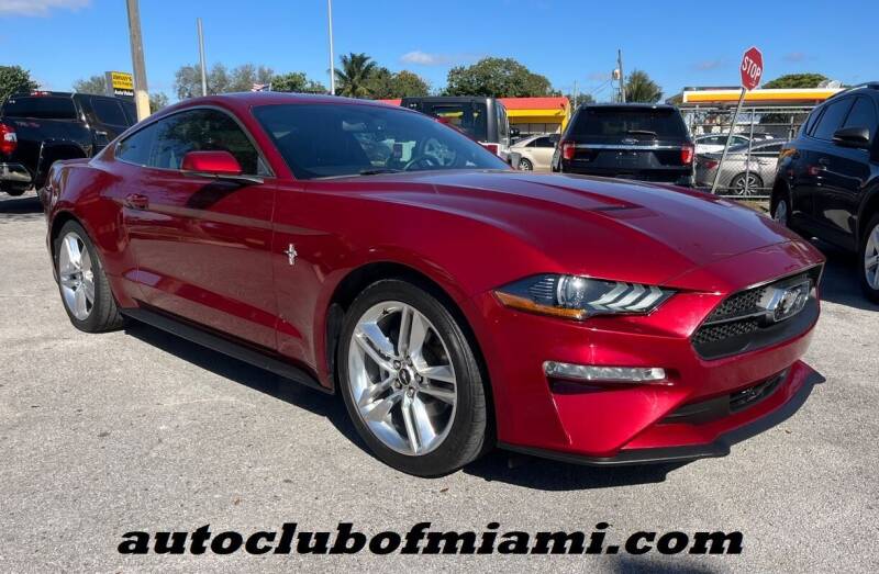 2018 Ford Mustang for sale at AUTO CLUB OF MIAMI, INC in Miami FL