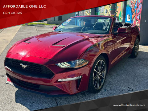 2019 Ford Mustang for sale at AFFORDABLE ONE LLC in Orlando FL