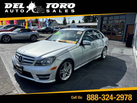 2012 Mercedes-Benz C-Class for sale at DEL TORO AUTO SALES in Auburn WA