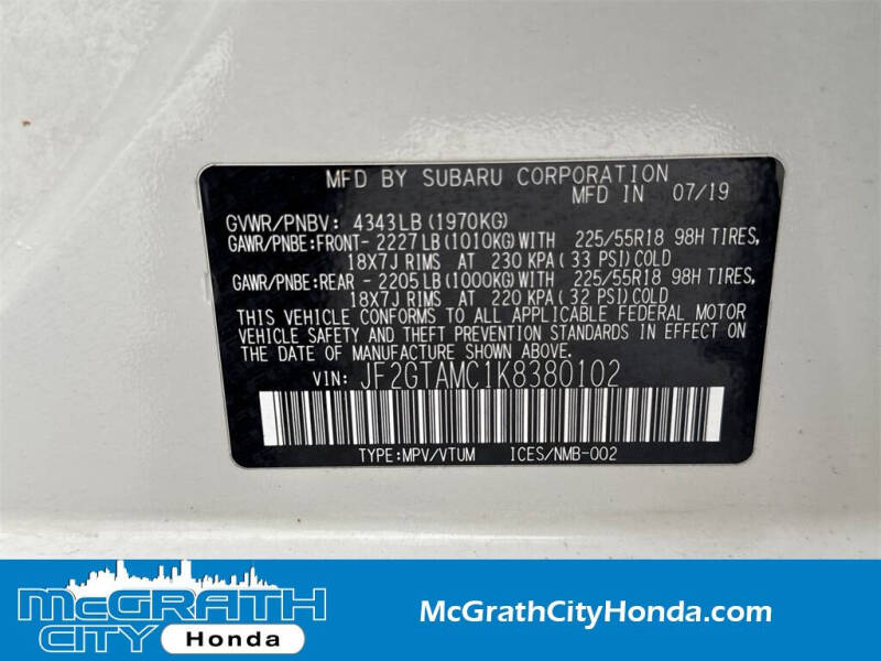 2019 Subaru Crosstrek 2.0i Limited