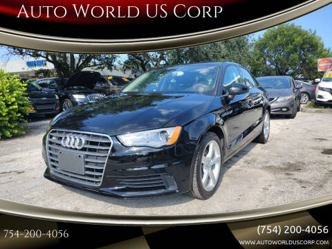 2015 Audi A3 for sale at Auto World US Corp in Plantation FL