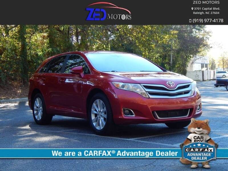 2013 Toyota Venza for sale at Zed Motors in Raleigh NC