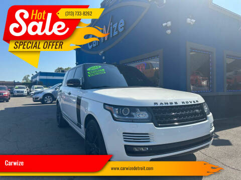 2014 Land Rover Range Rover for sale at Carwize in Detroit MI