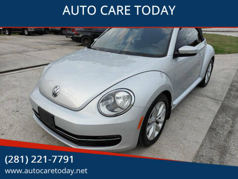 2013 Volkswagen Beetle Convertible for sale at AUTO CARE TODAY in Spring TX