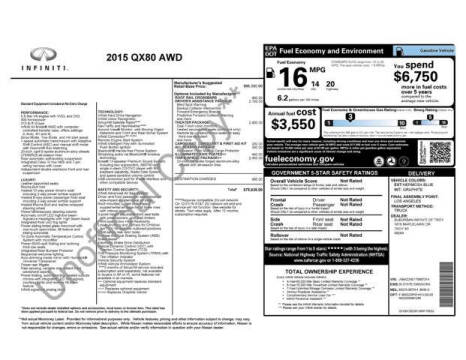 2015 Infiniti QX80