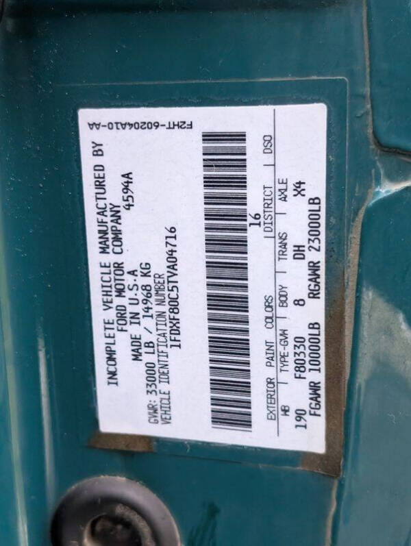 1996 Ford F-800