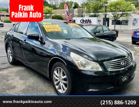 2007 Infiniti G35 for sale at Frank Paikin Auto in Glenside PA