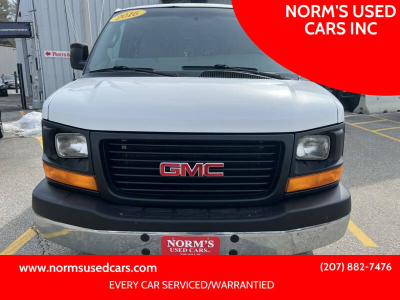 2016 GMC Savana for sale at NORM'S USED CARS INC in Wiscasset ME