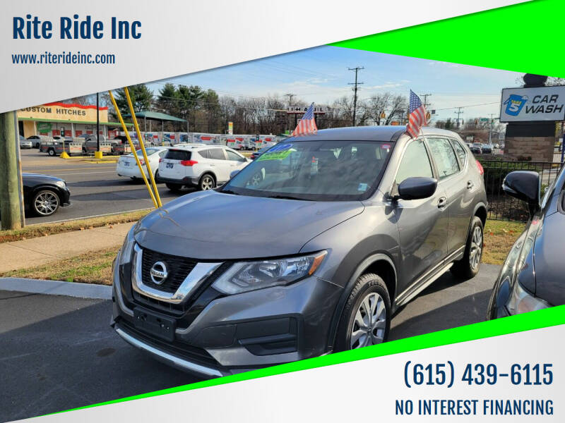 2017 Nissan Rogue for sale at RITE RIDE INC. in Murfreesboro TN