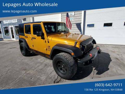 2014 Jeep Wrangler Unlimited for sale at Lepages Auto Wholesale in Kingston NH