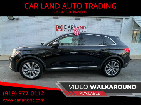 2016 Lincoln MKX for sale at CAR LAND  AUTO TRADING in Raleigh NC