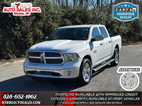 2018 RAM 1500 for sale at Byrds Auto Sales in Marion NC