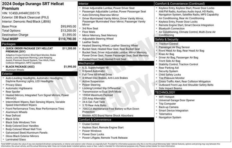 2024 Dodge Durango SRT Hellcat