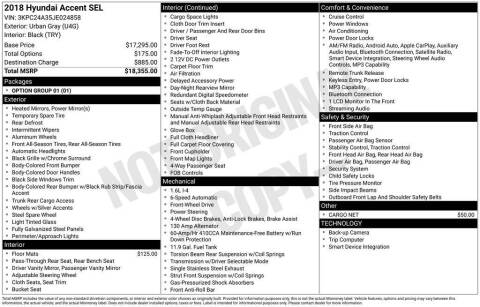 2018 Hyundai Accent SEL