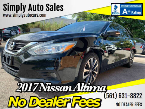 2017 Nissan Altima for sale at Simply Auto Sales in Palm Beach Gardens FL