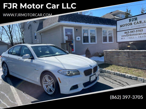 2013 BMW 5 Series for sale at FJR Motor Car LLC in Mine Hill NJ