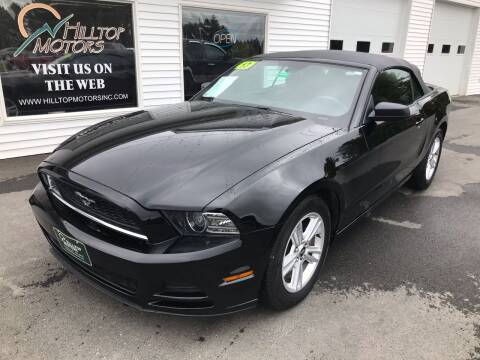 2013 Ford Mustang for sale at HILLTOP MOTORS INC in Caribou ME