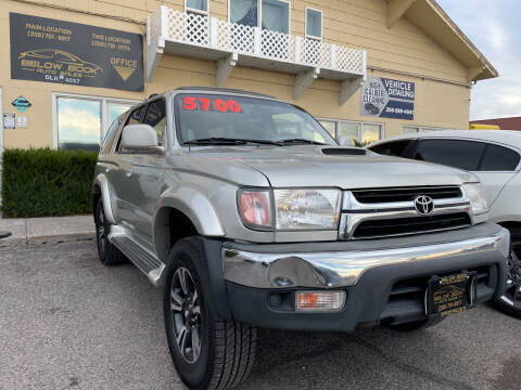 2001 Toyota 4Runner for sale at BELOW BOOK AUTO SALES in Idaho Falls ID