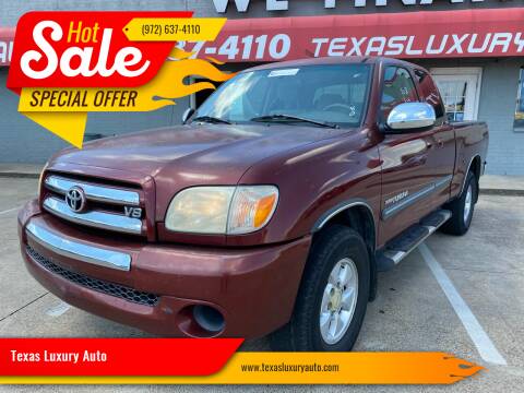 2005 Toyota Tundra for sale at Texas Luxury Auto in Cedar Hill TX