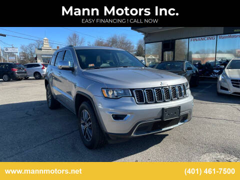 2017 Jeep Grand Cherokee for sale at Mann Motors Inc. in Warwick RI