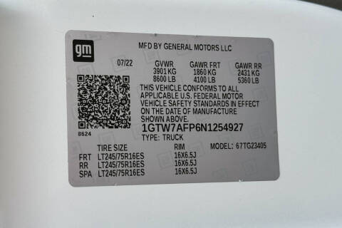 2022 GMC Savana 2500