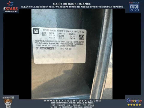 2017 Chevrolet Cruze LT Auto