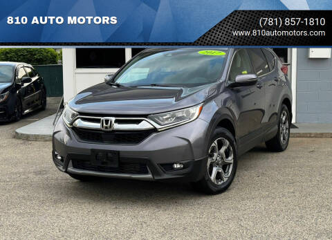 2017 Honda CR-V for sale at 810 AUTO MOTORS in Abington MA