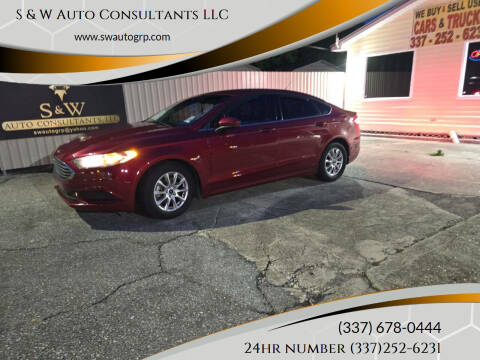 2017 Ford Fusion for sale at S & W Auto Consultants LLC in Opelousas LA
