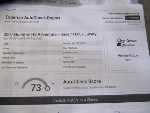 2007 HUMMER H3 Luxury