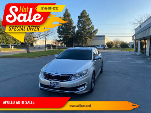 2012 Kia Optima Hybrid for sale at APOLLO AUTO SALES in Sacramento CA