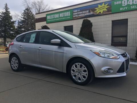2012 Ford Focus for sale at MILESTONE MOTORS in Chesterfield MI