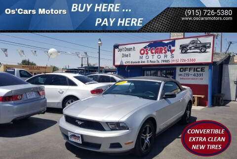 2010 Ford Mustang for sale at Os'Cars Motors in El Paso TX