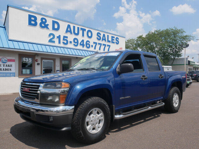 2005 GMC Canyon for sale at B & D Auto Sales Inc. in Fairless Hills PA