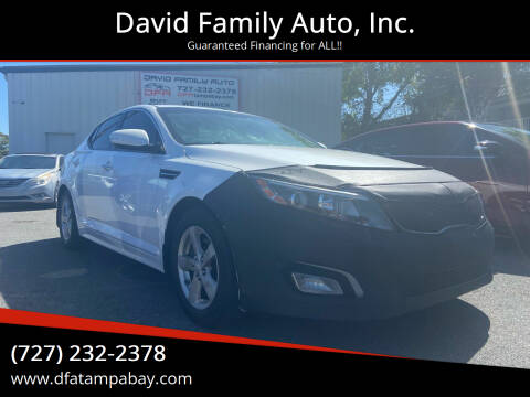 2015 Kia Optima for sale at David Family Auto, Inc. in New Port Richey FL