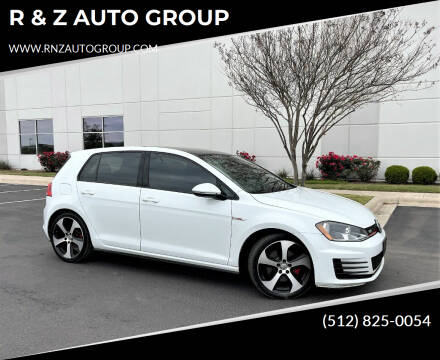 2015 Volkswagen Golf GTI for sale at R & Z AUTO GROUP in Austin TX