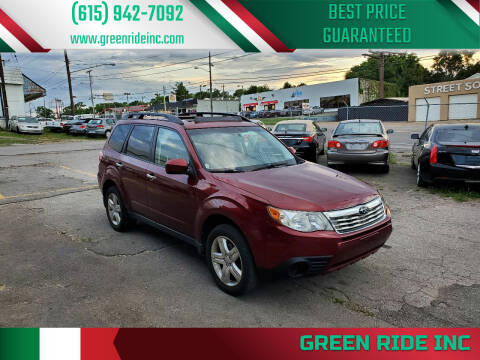 2009 Subaru Forester for sale at Green Ride Inc in Nashville TN