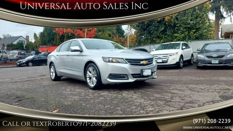 2015 Chevrolet Impala for sale at Universal Auto Sales Inc in Salem OR