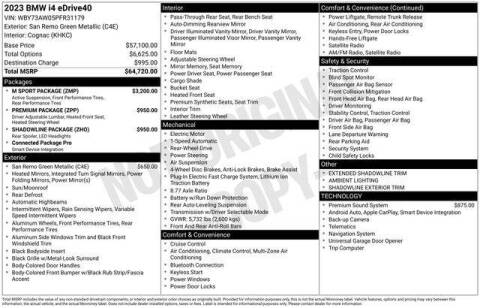 2023 BMW i4 eDrive40 Gran Coupe