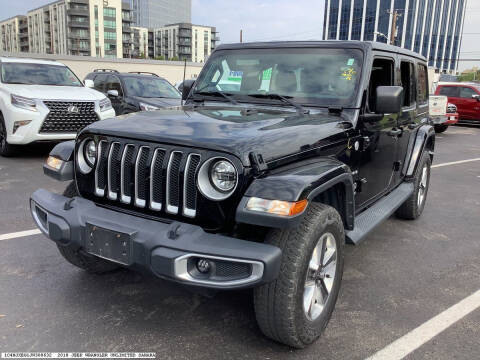 2018 Jeep Wrangler Unlimited for sale at Dallas Auto Finance in Dallas TX