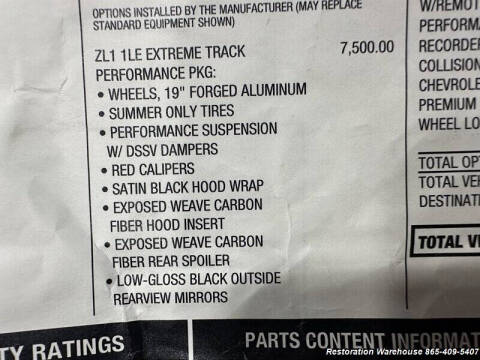 2019 Chevrolet Camaro ZL1