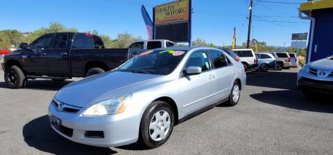 2007 Honda Accord for sale at Quality Motors in Sun Valley NV