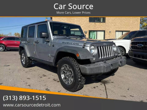 2015 Jeep Wrangler Unlimited for sale at Car Source in Detroit MI