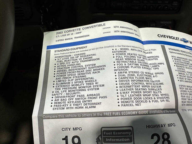 2003 Chevrolet Corvette