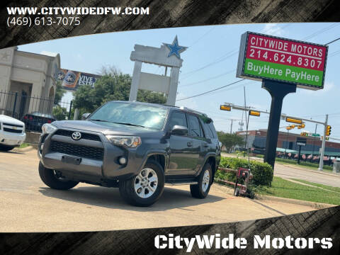 2016 Toyota 4Runner for sale at CityWide Motors in Garland TX