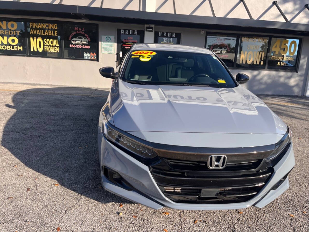 2021 Honda Accord for sale at M & J UNITED AUTO SALES in LAUDERDALE LAKES, FL