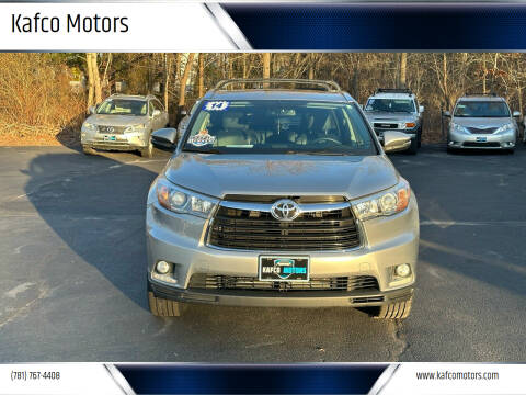 2014 Toyota Highlander for sale at Kafco Motors in Holbrook MA