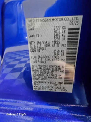 2026 Nissan Frontier SV