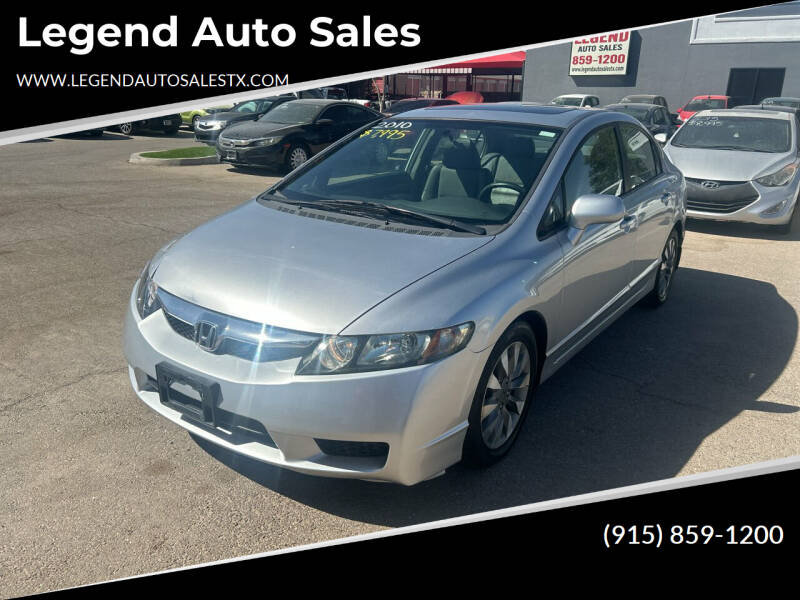 2010 Honda Civic for sale at Legend Auto Sales in El Paso TX